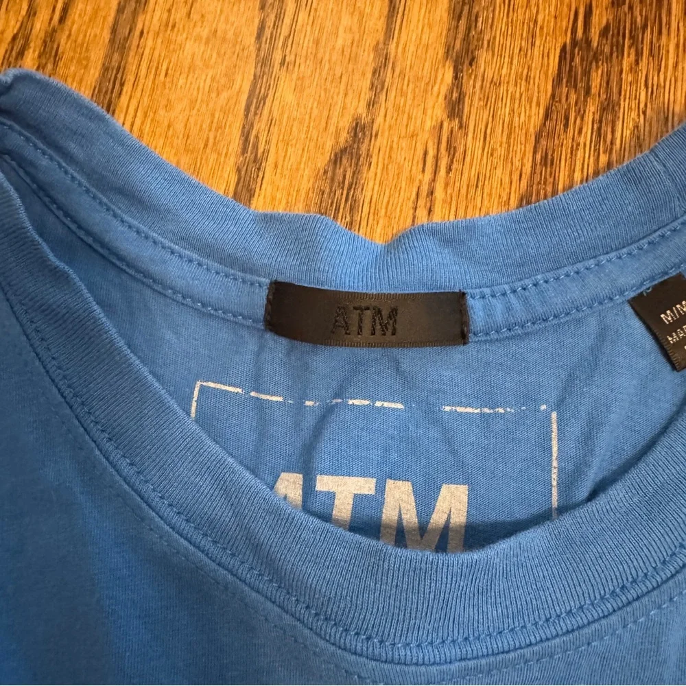 ATM Classic Jersey Sleeveless Boy Tee in Blue - Picture 3 of 11